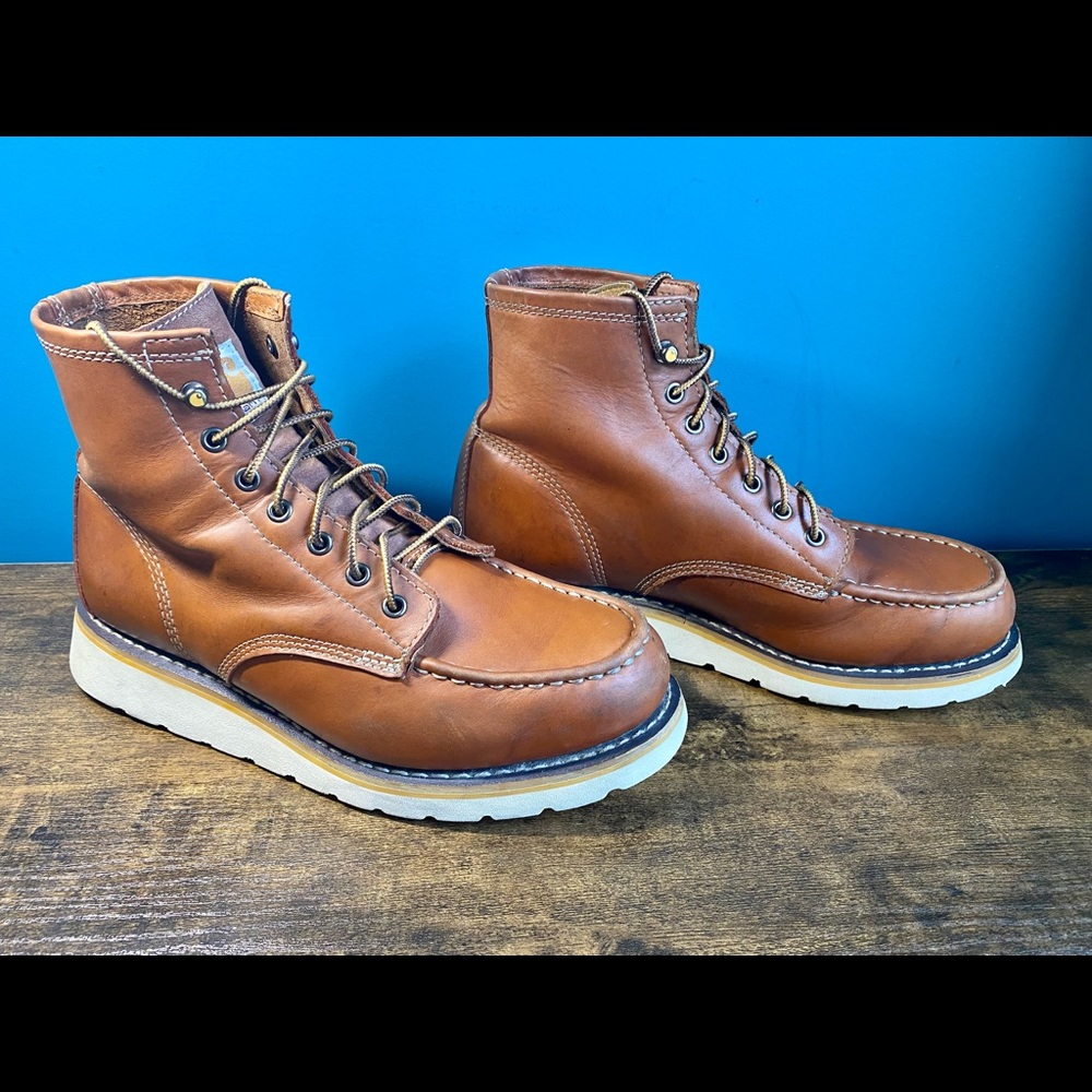 Carhartt Men's 6" Moc Toe Wedge Work Boots (Size 10.5 W)